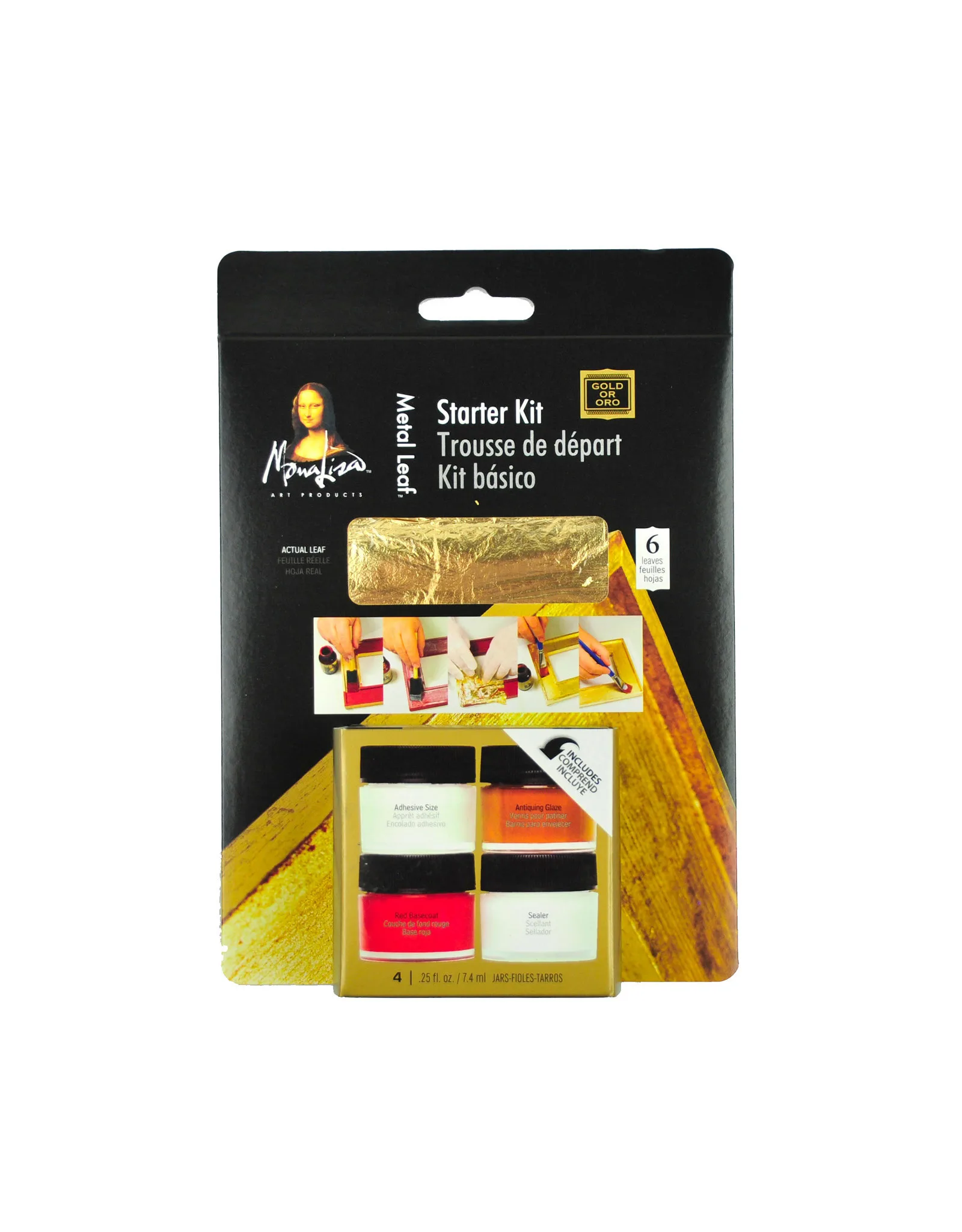Speedball Mona Lisa gold leaf kit image 2