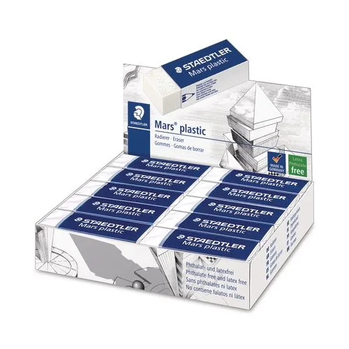 Staedtler Mars eraser white block image 2