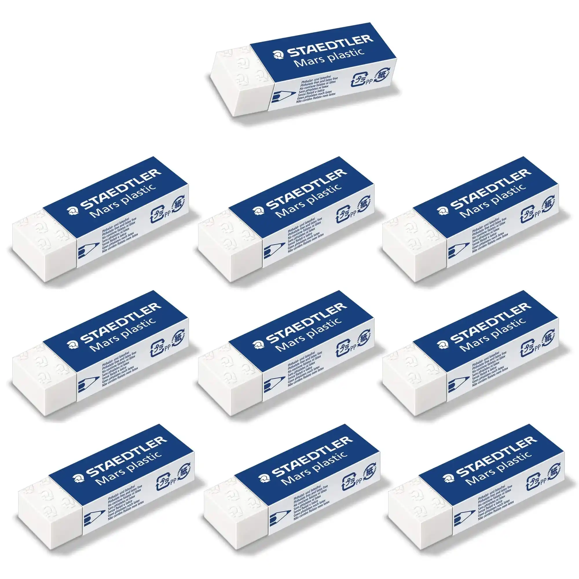 Staedtler Mars eraser white block image 3
