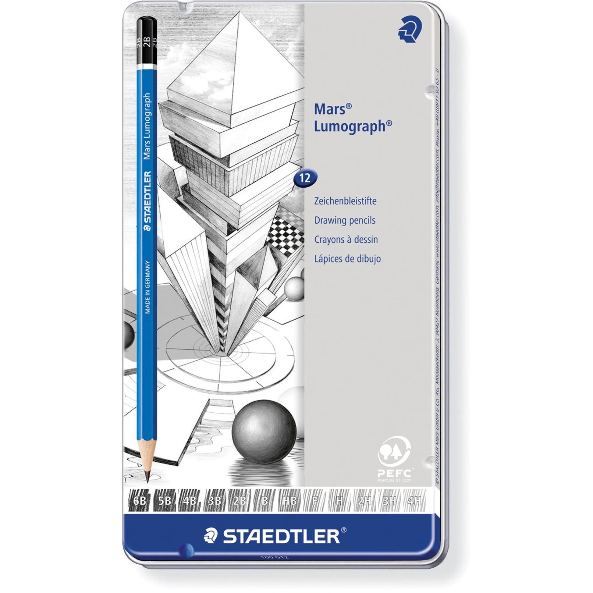 Staedtler Mars Lumograph pencil set